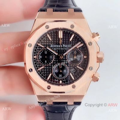  Swiss Audemars Piguet Royal Oak 26320or Rose Gold Black Watch - Super Clone